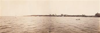 (NEW YORK.) Group of mammoth photographic views of early Shelter Island.